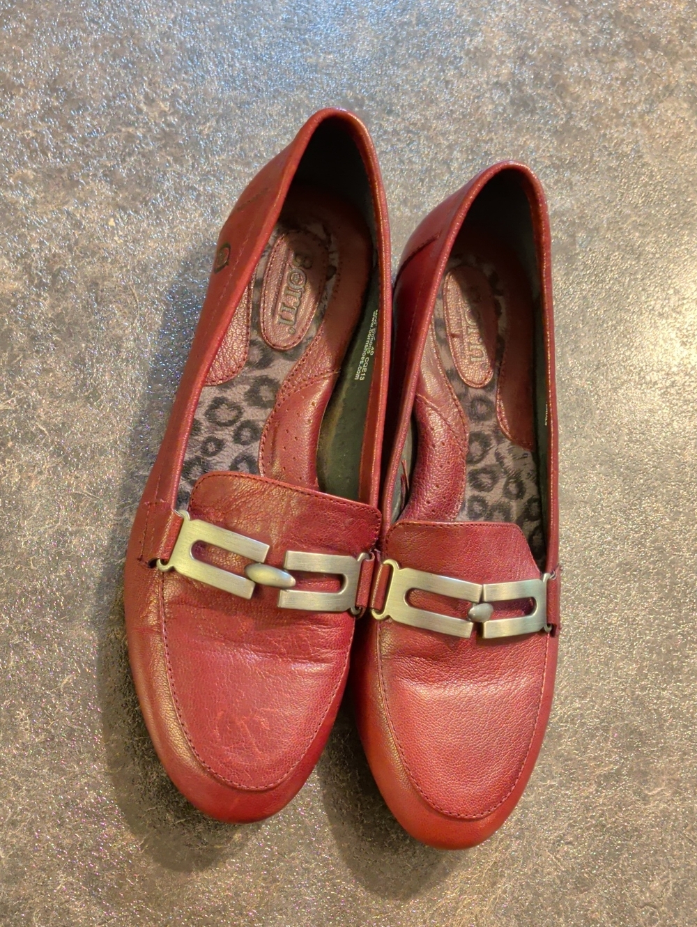Born Leather Slip-On Loafers